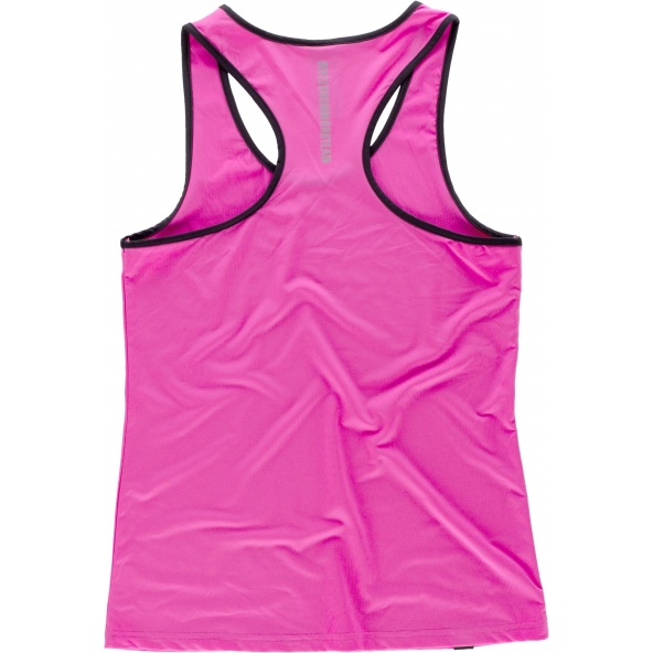 Camiseta deportiva para mujer S7520 Rosa Fluor workteam atrás barato