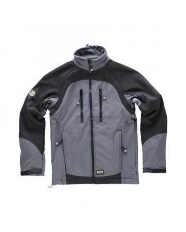 Comprar Workshell con membrana cortavientos S9030 Gris+Negro workteam delante