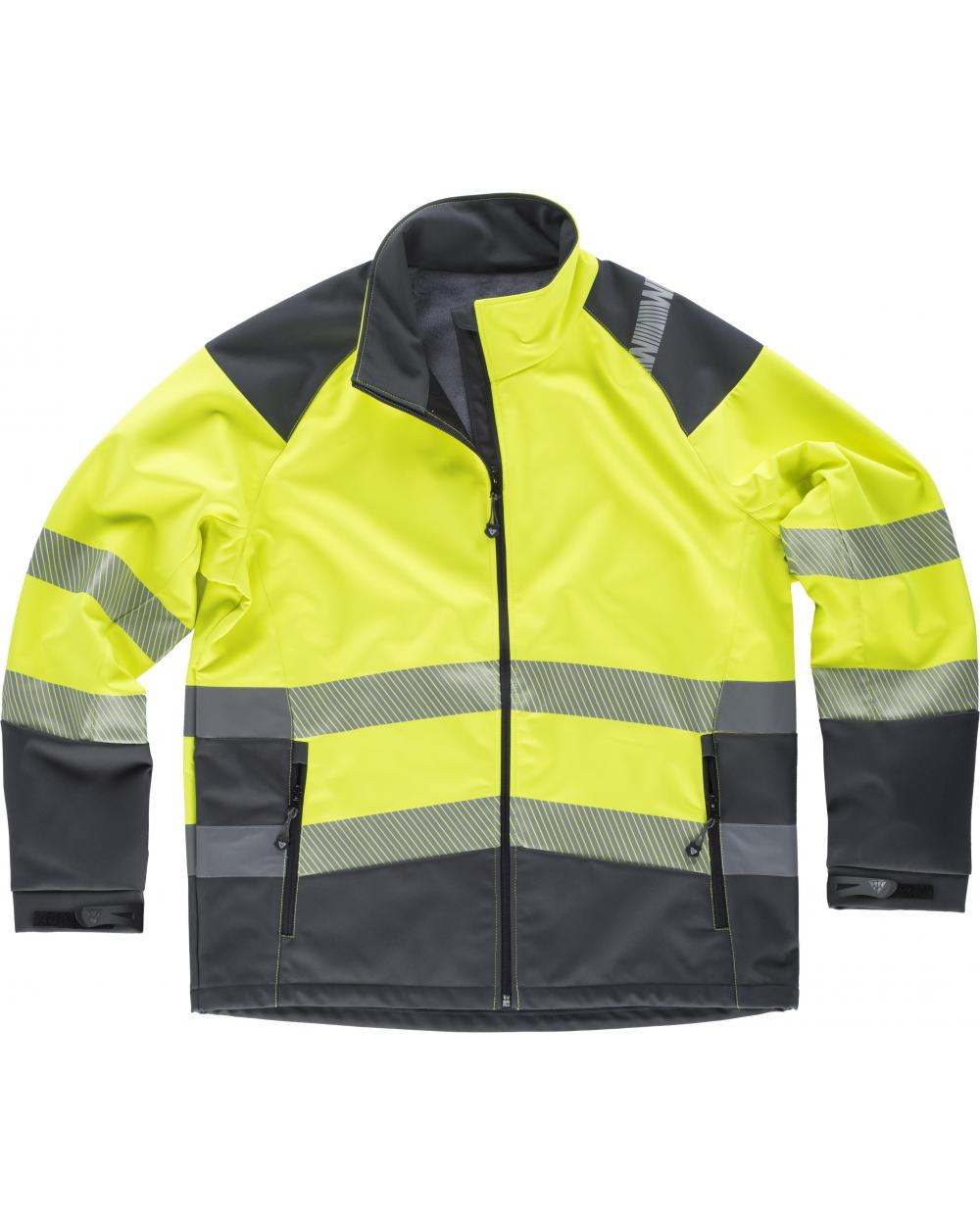 Comprar Workshell con membrana cortavientos S9201 Amarillo AV+Gris Oscuro workteam delante