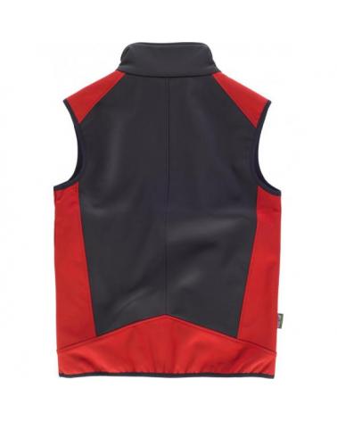 Chaleco workshell con membrana cortavientos S9315 Negro+Rojo workteam atrás barato