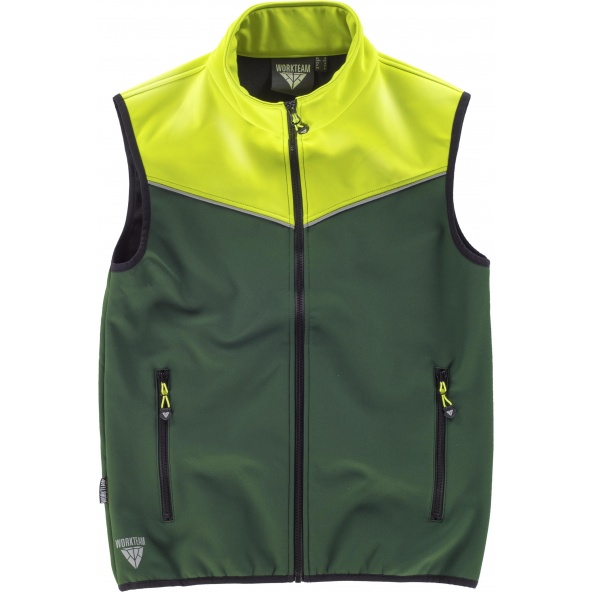 Comprar Chaleco de trabajo con colores Jonh Deere Verde y Amarillo AV