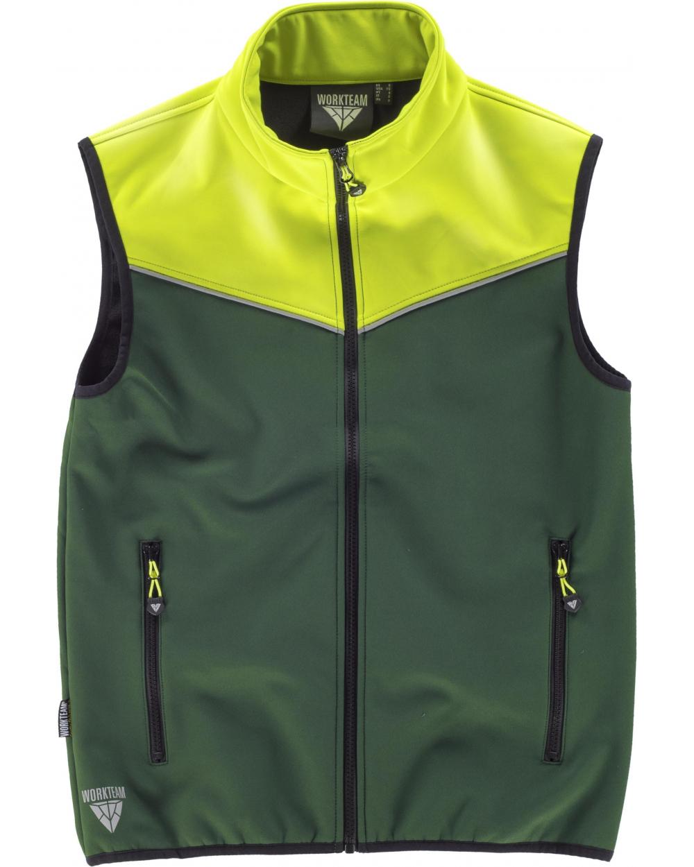 Comprar Chaleco de trabajo con colores Jonh Deere Verde y Amarillo AV