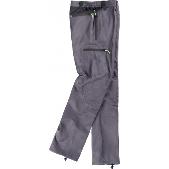 Comprar Pantalon con tejido viscosa S9880 Gris+Negro workteam barato