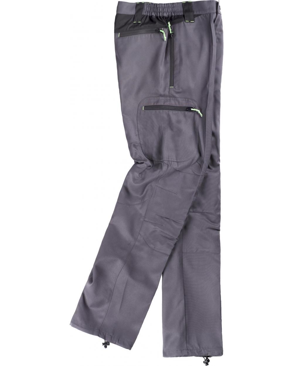 Comprar Pantalon con tejido viscosa S9880 Gris+Negro workteam barato