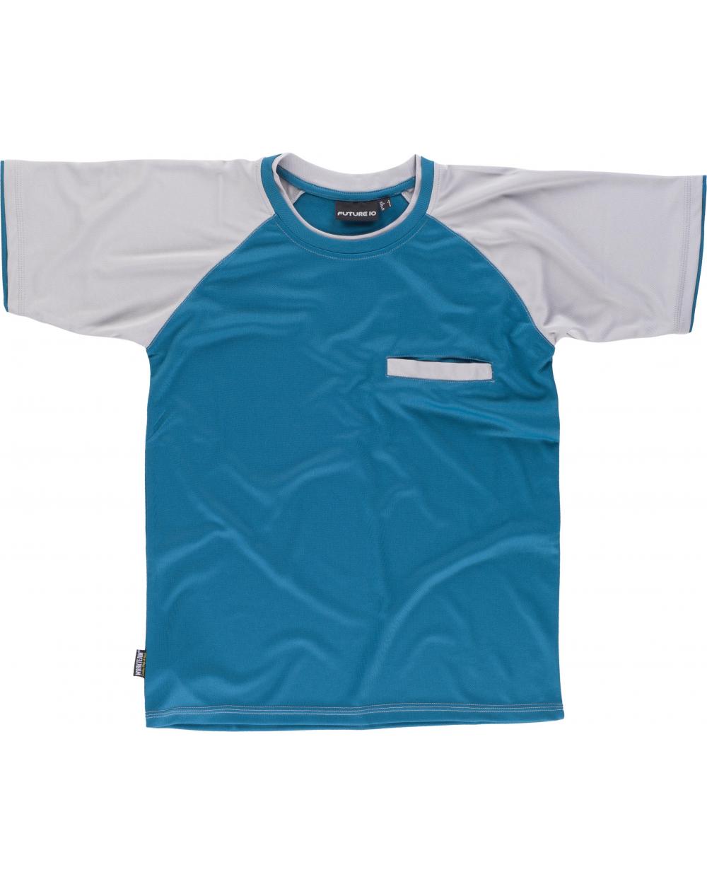 Comprar Camiseta combinada WF1016 Azafata+Gris Claro workteam delante