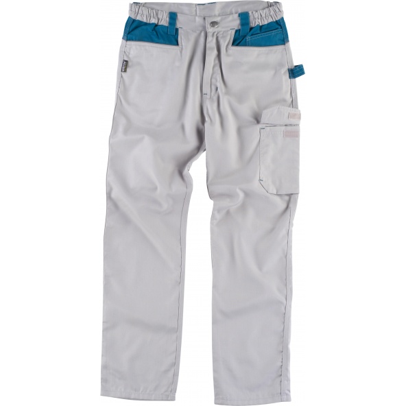 Comprar Pantalon combinado con refuerzos WF1050 Gris Claro+Azafata workteam delante