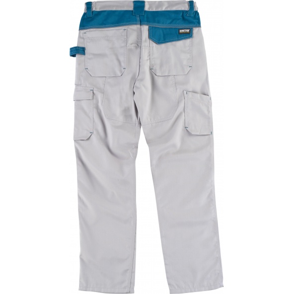 Pantalon combinado con refuerzos WF1050 Gris Claro+Azafata workteam atrás barato