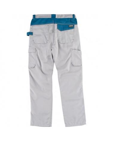 Pantalon combinado con refuerzos WF1050 Gris Claro+Azafata workteam atrás barato