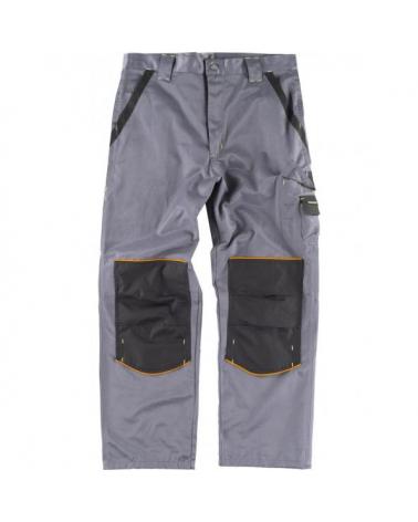 Comprar Pantalon antimanchas WF1903 Gris+Negro workteam delante