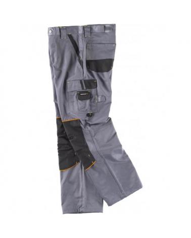 Pantalon antimanchas WF1903 Gris+Negro workteam lado