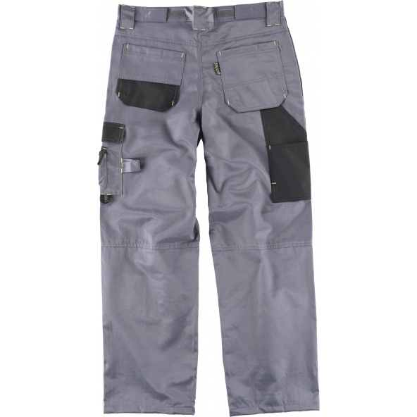 Pantalon antimanchas WF1903 Gris+Negro workteam atrás barato