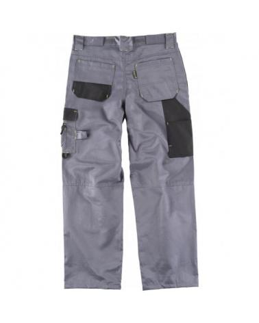 Pantalon antimanchas WF1903 Gris+Negro workteam atrás barato