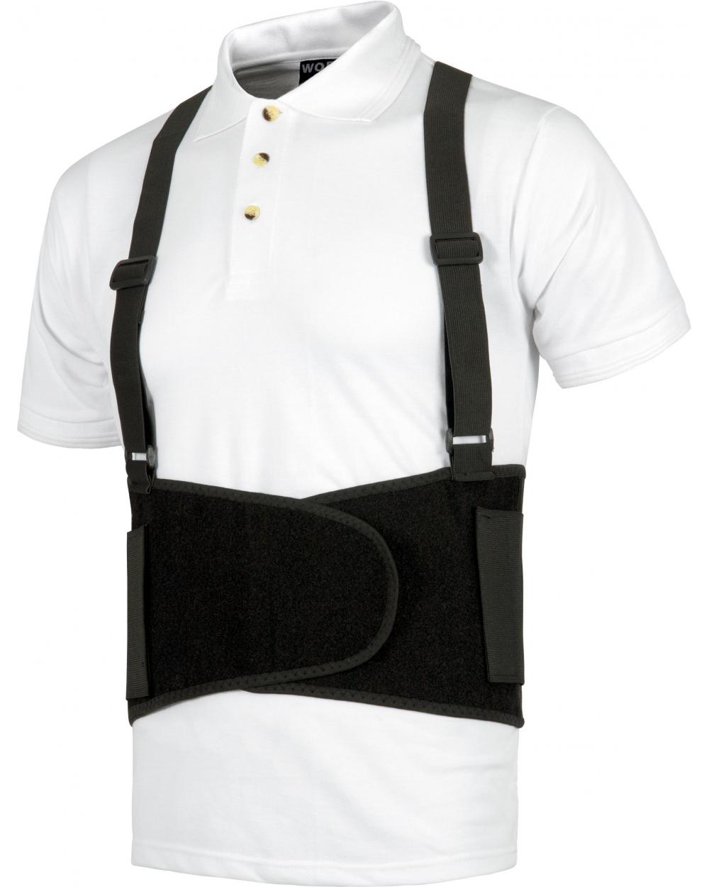 Comprar Faja lumbar elastica con tirantes WFA305 Negro workteam barato