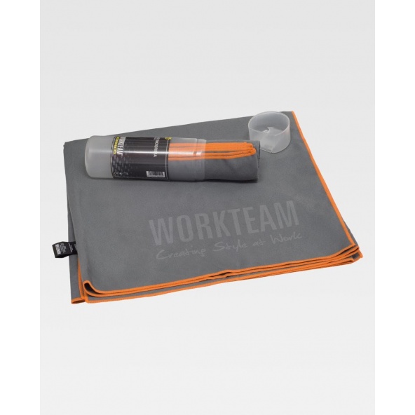 Comprar Toalla de microfibra WFA450 Gris+Naranja AV workteam barato