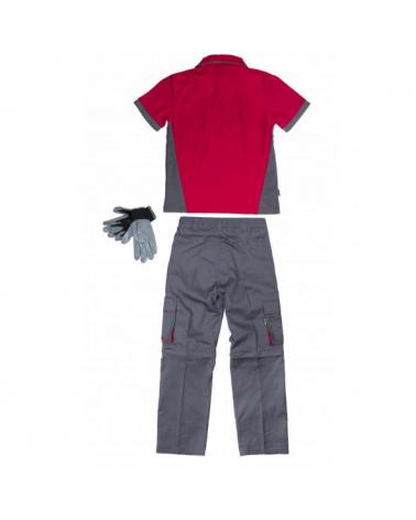 Set de verano WSET1465 Gris+Rojo workteam atrás barato