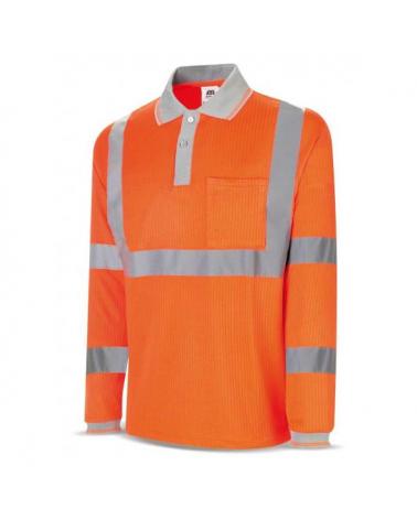 Comprar Polo Alta Visibilidad Manga Larga Naranja Fluor 1288-Polfnml barato