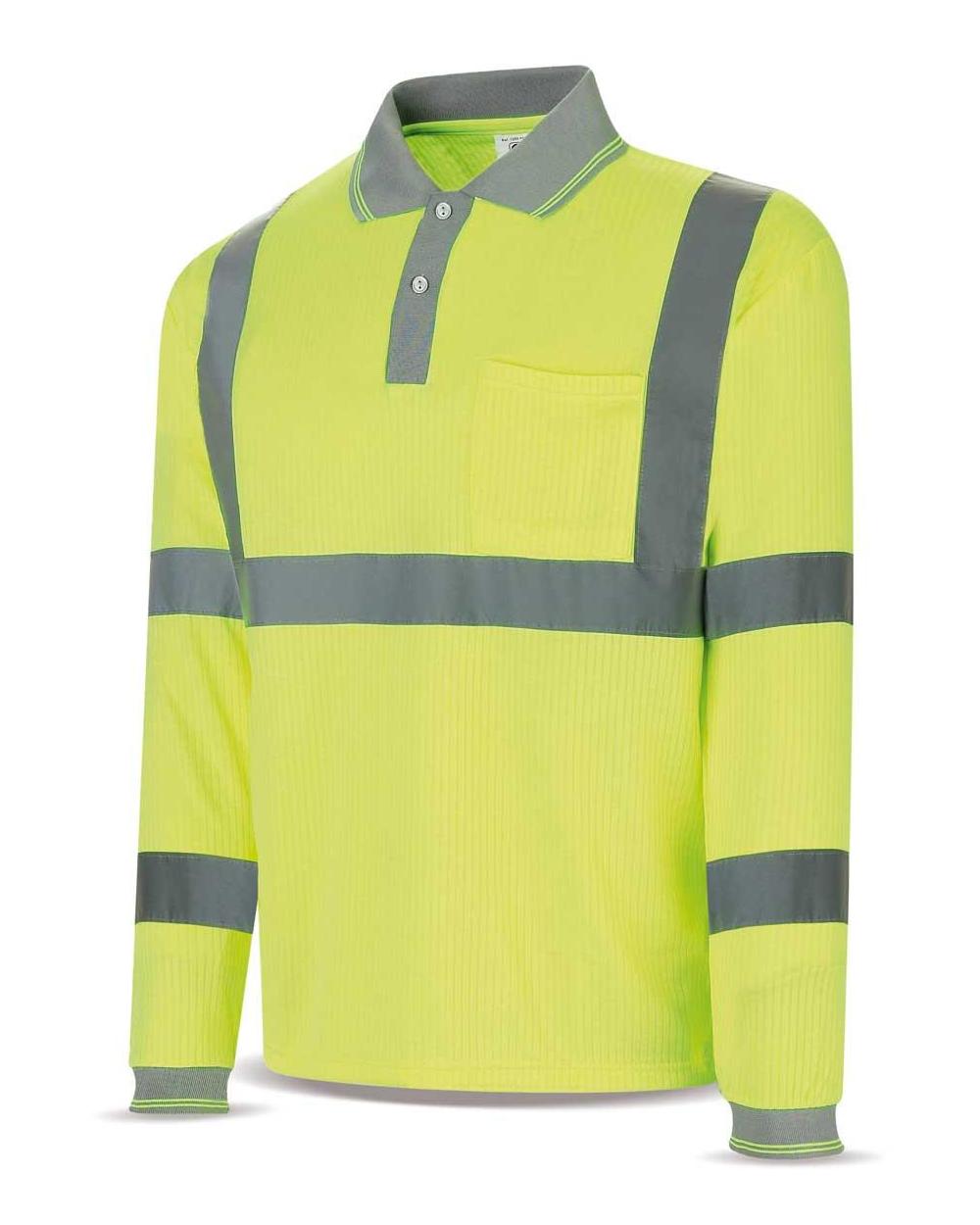 Comprar Polo Alta Visibilidad Manga Larga Amarillo Fluor 1288-Polfyml barato