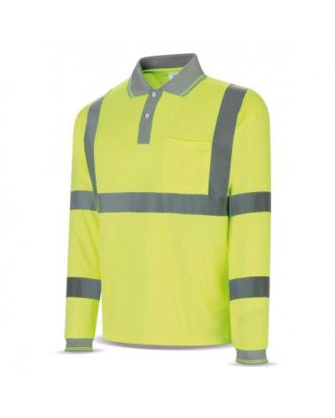 Comprar Polo Alta Visibilidad Manga Larga Amarillo Fluor 1288-Polfyml barato