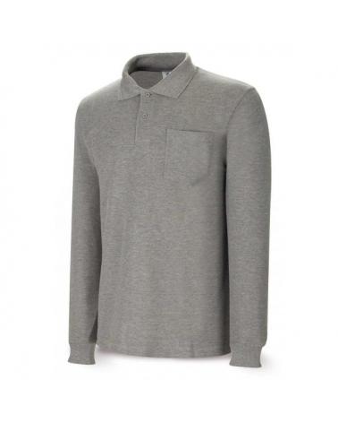 Comprar Polo Algodón Manga Larga Gris 1288-Polgml barato