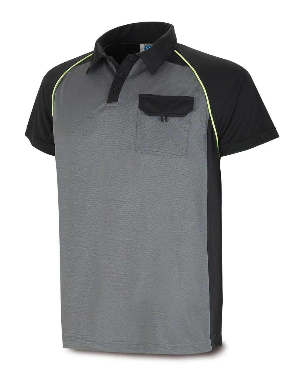 Comprar Polo Tecnica Gris Negro 1288-Polgn barato