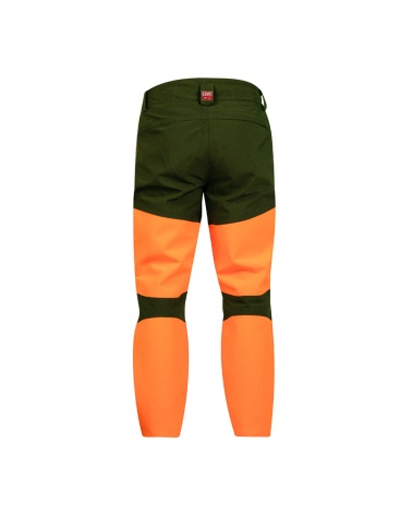 pantalo Hart WILDPRO-T naranja y verde vista trasera