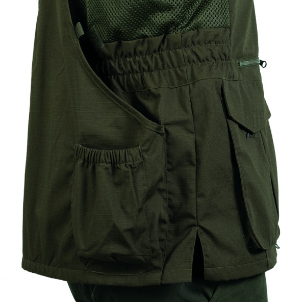 chaleco para cazar con morral Hart Maqueda-V verde