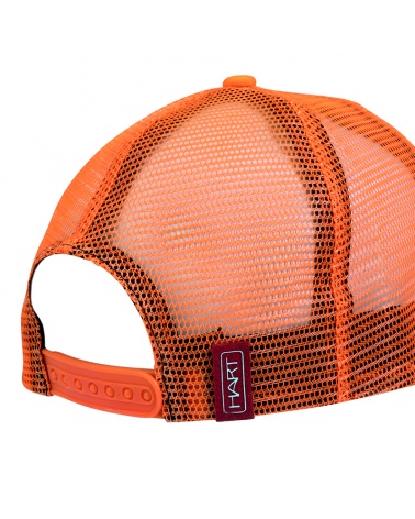 Gorra naranja de caza Hart Mesh-C Blaze con rejilla para verano