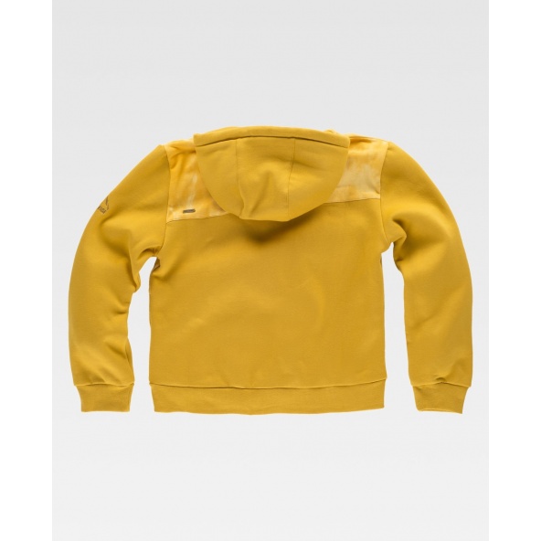 Sudadera TYER Tie Dye amarilla espalda