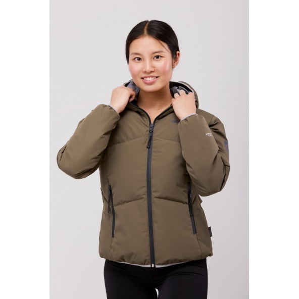 Parka de abrigo Roc Neige GÏLLD para mujer gris verdoso