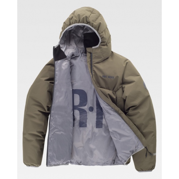 Parka GÏLLD para mujer con capucha color verde