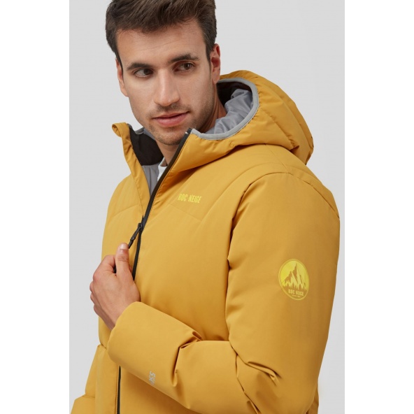 Parka acolchada GÏLLDUM con capucha color amarillo