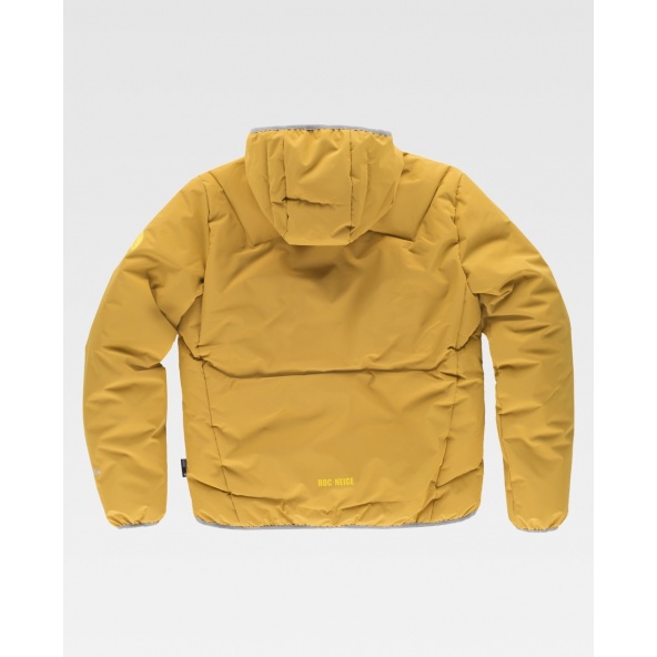 Parka GÏLLDUM con capucha amarilla espalda