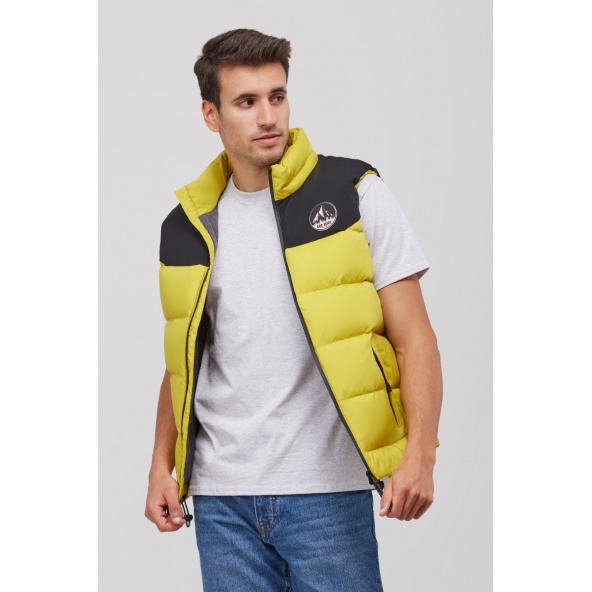 Roc Neige SÜOL chaleco plumas unisex amarillo y negro