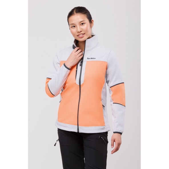 Roc Neige softshell para chica RN1010001 color gris claro + coral