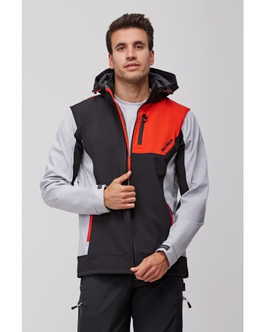 RN2010001 Roc Neige sofshell para hombre  color rojo + gris + negro