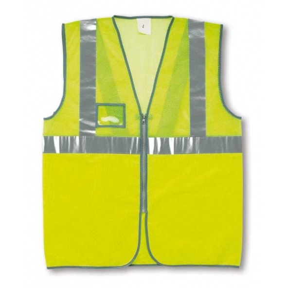 Comprar Chaleco Malla Cremallera Amarillo Fluo Talla 288-Vfcmy barato