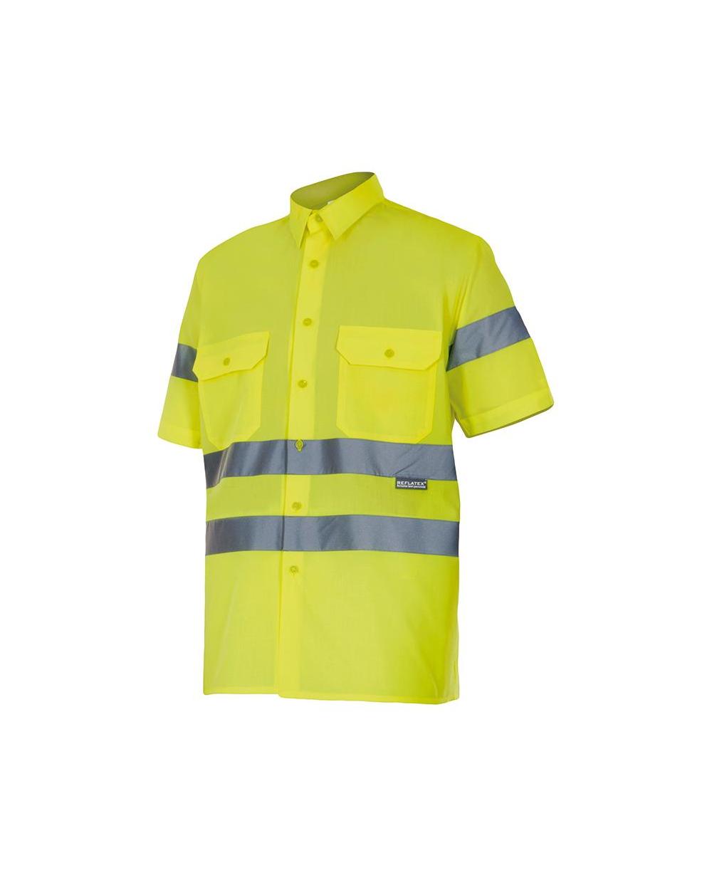 Comprar Camisa manga corta alta visibilidad serie 141 online barato Amarillo Fluor