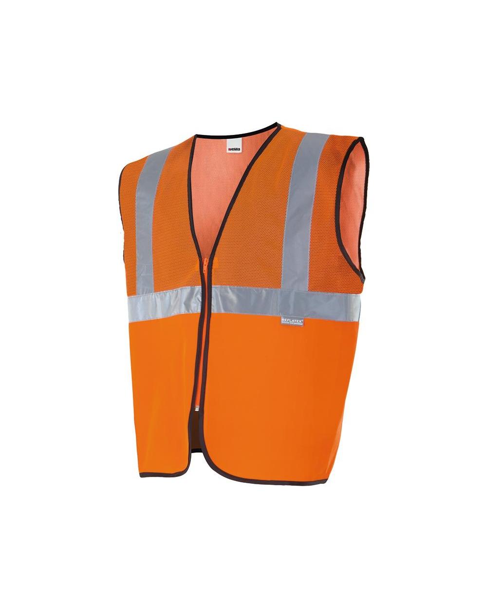 Comprar Chaleco con tejido de rejilla alta visibilidad serie 146 online barato Naranja Fluor