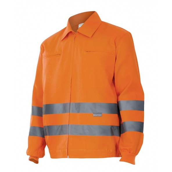 Comprar Cazadora laboral alta visibilidad serie 155 online barato Naranja Fluor