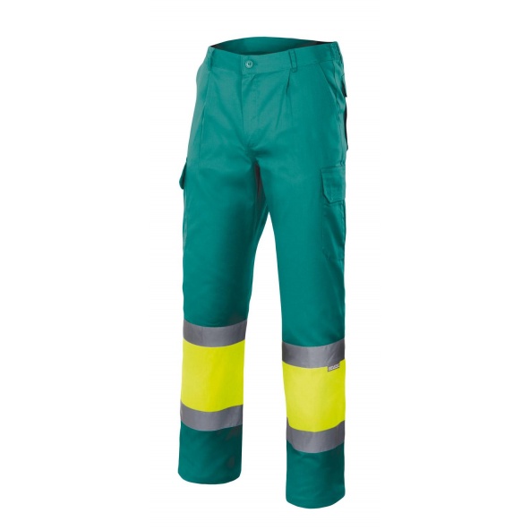 Comprar Pantalón laboral de invierno alta visibilidad serie 156 online barato Sup Ver/Inf Ama