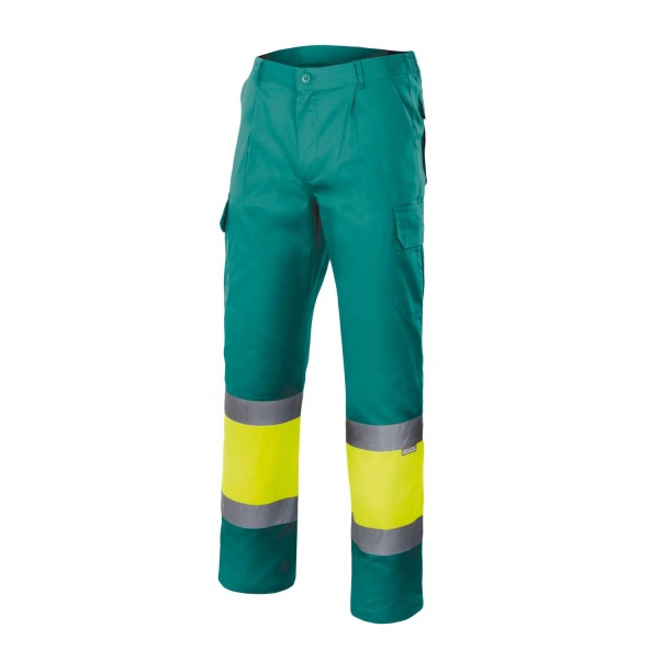 Comprar Pantalón bicolor alta visibilidad (tallas grandes) serie 157 online barato Sup Ver/Inf Ama