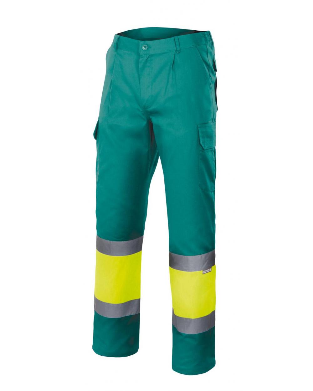 Comprar Pantalón bicolor alta visibilidad (tallas grandes) serie 157 online barato Sup Ver/Inf Ama