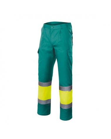 Comprar Pantalón bicolor alta visibilidad (tallas grandes) serie 157 online barato Sup Ver/Inf Ama