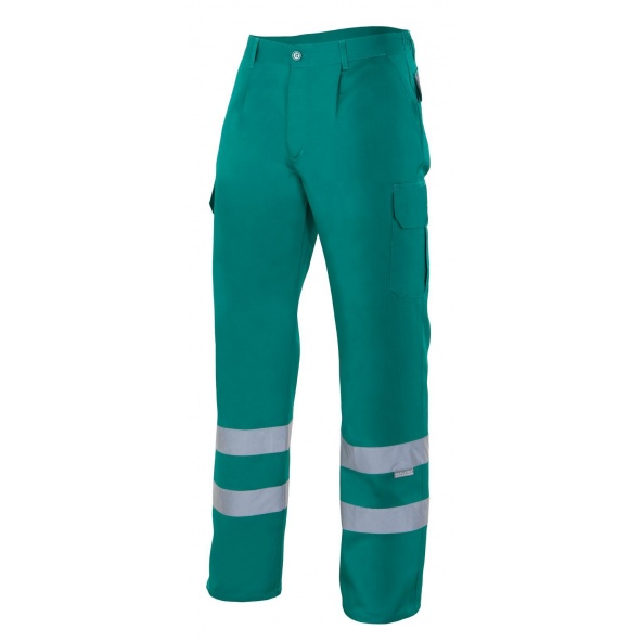 Pantalón multibolsillos con cintas reflectantes serie 159