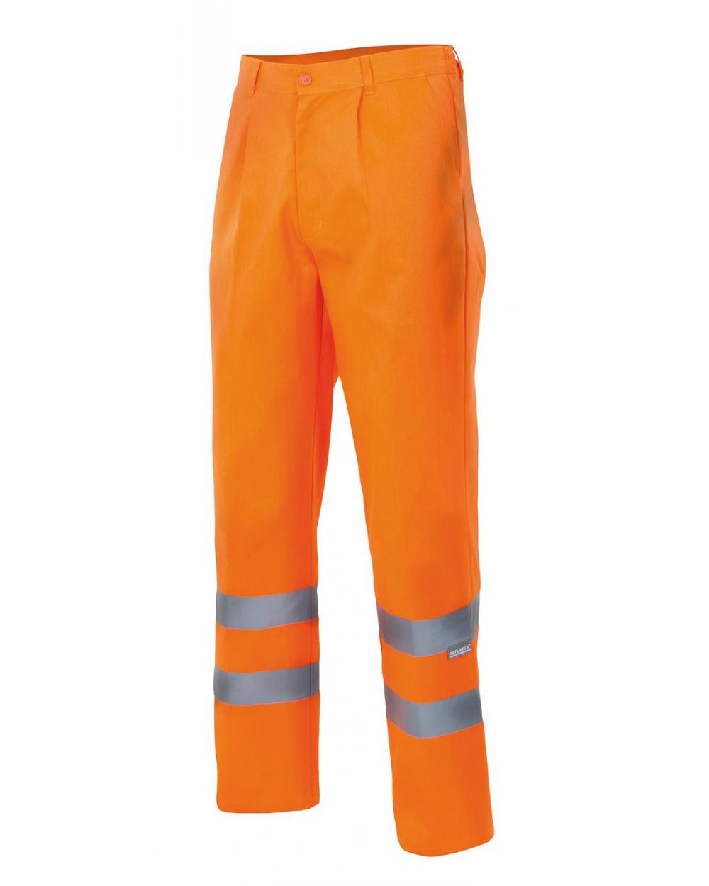 Comprar Pantalón multibolsillos alta visibilidad (tallas grandes) serie 160 online barato Naranja Fluor