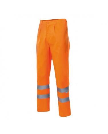 Comprar Pantalón multibolsillos alta visibilidad (tallas grandes) serie 160 online barato Naranja Fluor