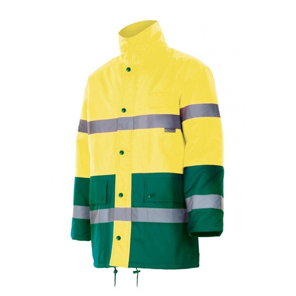 Comprar Parka bicolor impermeable alta visibilidad serie 166 online barato Sup Ama/Inf Ver