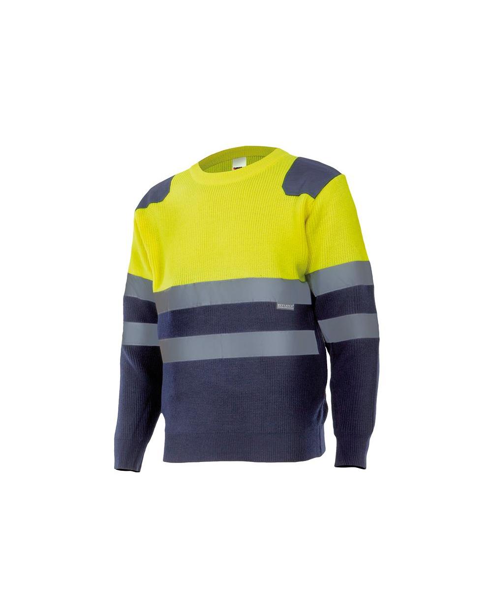 Comprar Jersey bicolor alta visibilidad serie 179 online barato Sup Ama/Inf Marino