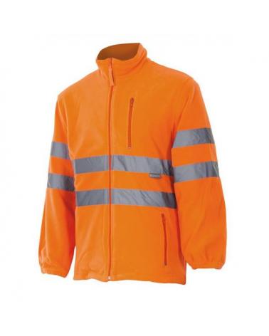 Comprar Chaqueta polar alta visibilidad (tallas grandes) serie 181 online barato Naranja Fluor