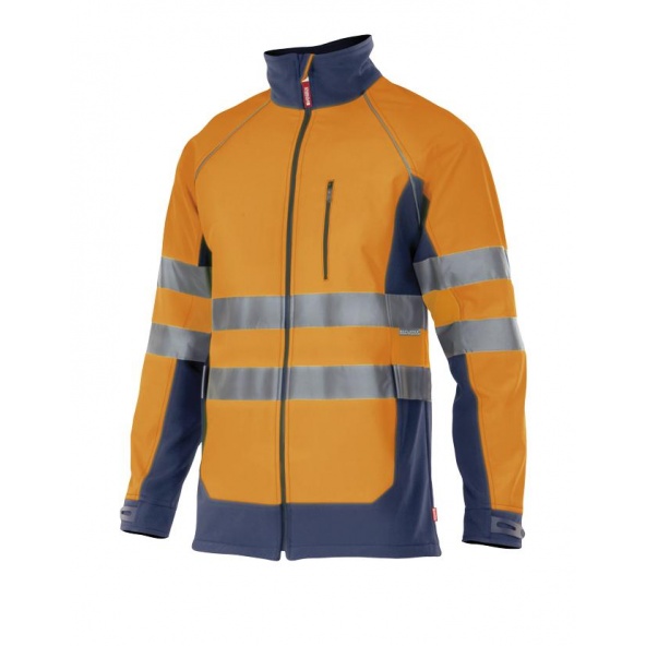 Chaqueta soft shell bicolor alta visibilidad serie 306001